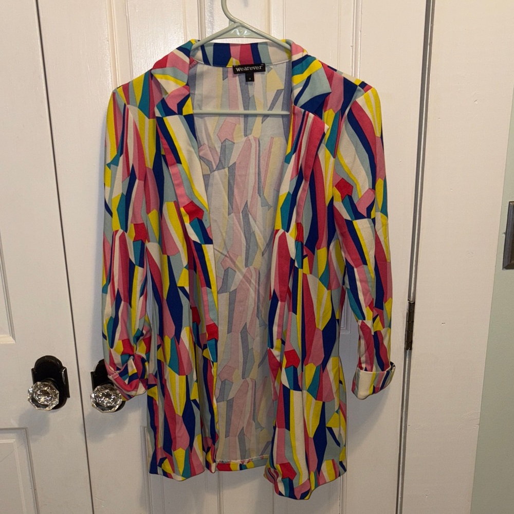 Colorful Geometric Women's Blouse